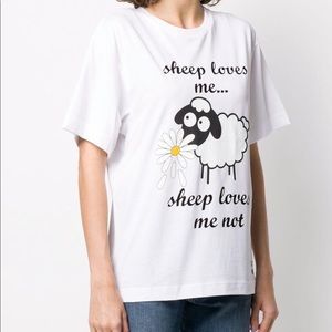 Boutique MOSCHINO White Sheep T-Shirt